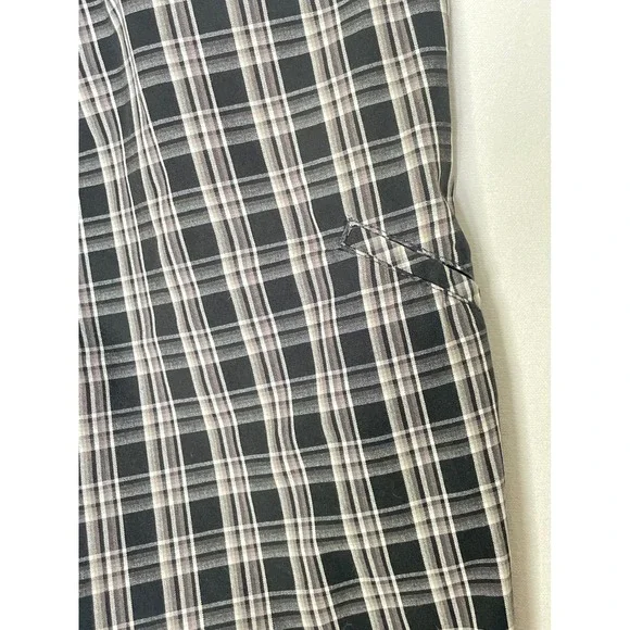 Genuine Dickies Mens Black White Plaid Cargo Shorts Utility Skater Y2K - Picture 5 of 7